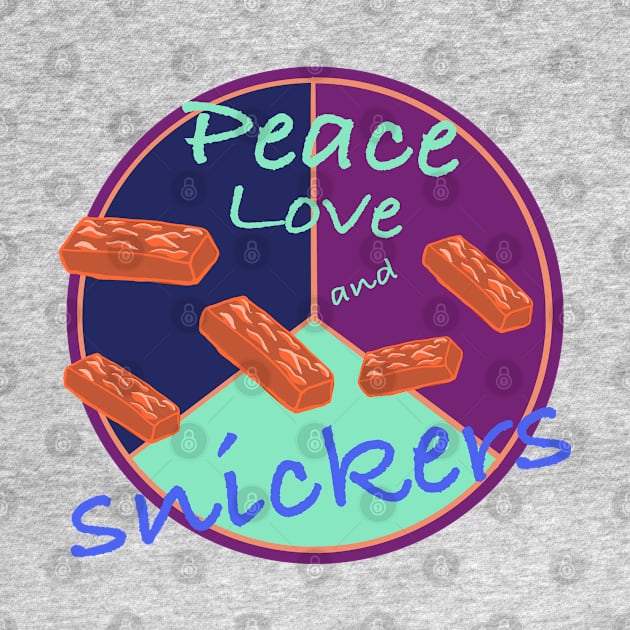 Peace love and snicker bars! by Peaceful Pigments